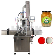 HZPK Automatic Customized Linear Glass Jar Can Screw Capping Machine